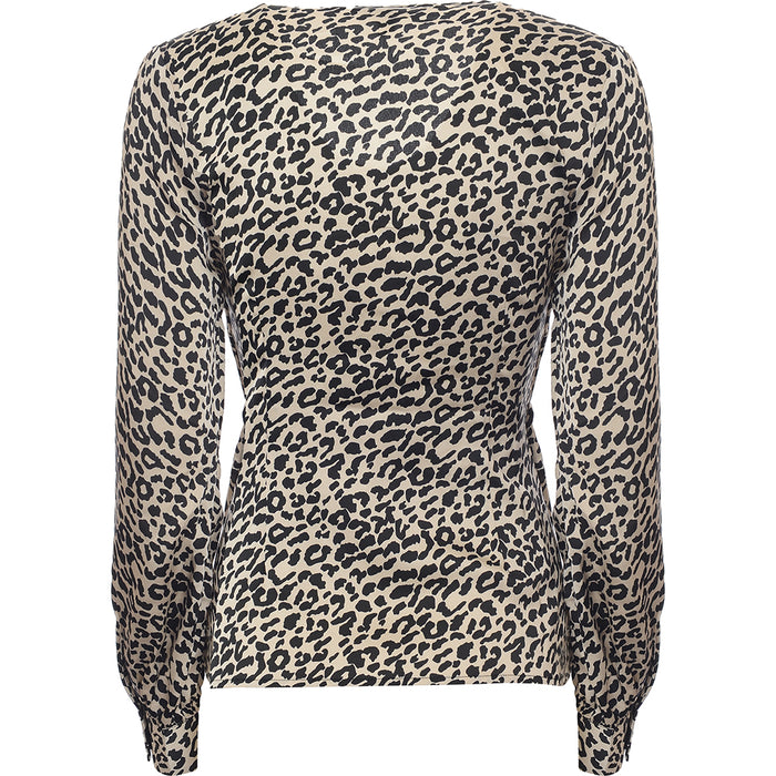 Lipsy Womens Animal Wrap Blouse