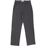 Bando Mens Brushed Wool Tapered Ankle Grazer Suit Trousers