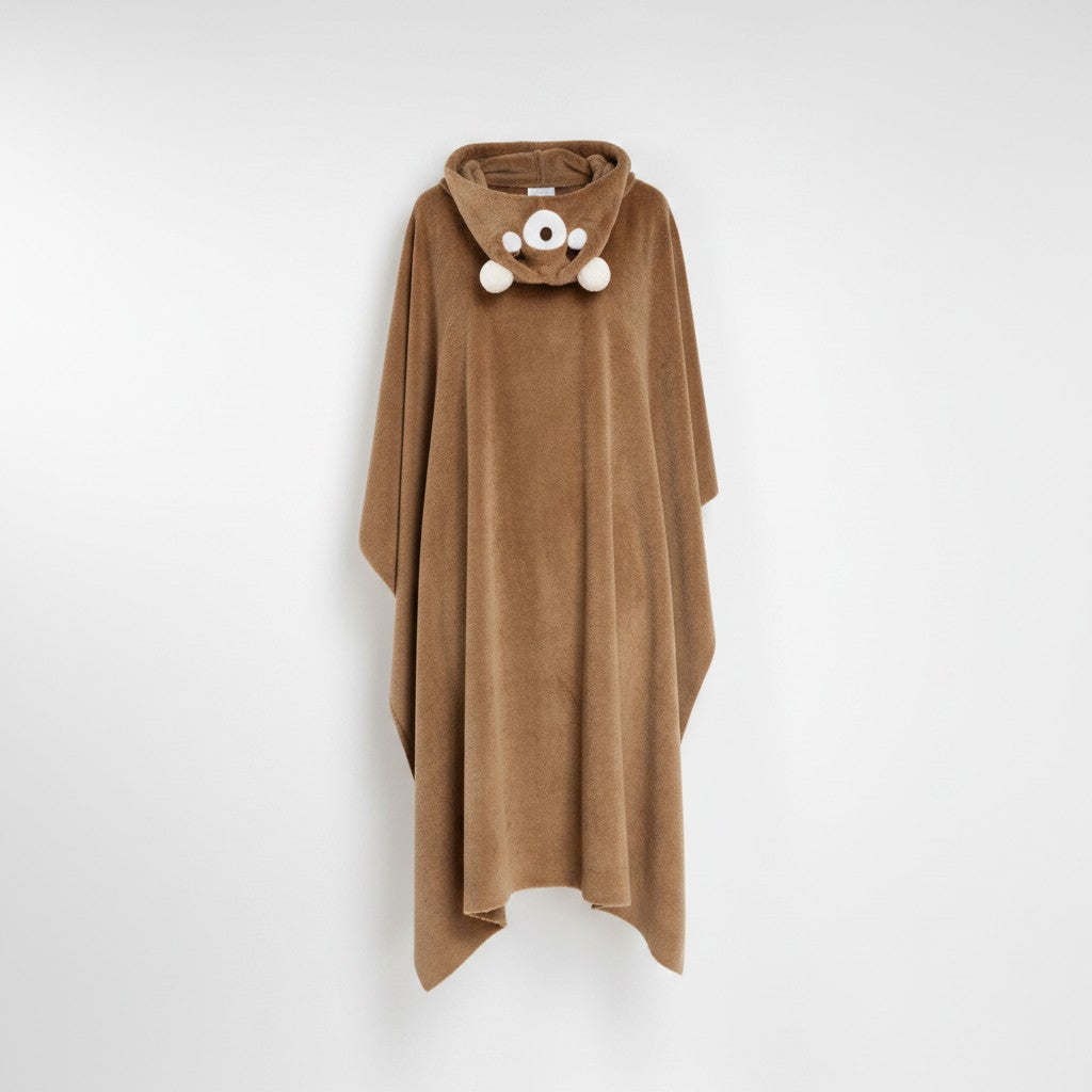 Chelsea Peers Womens Bear Hooded Blanket In Neutral