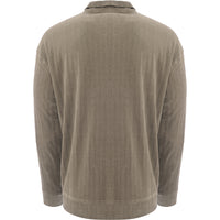 Weekday Mens Grey Elias Velour Sweatshirt