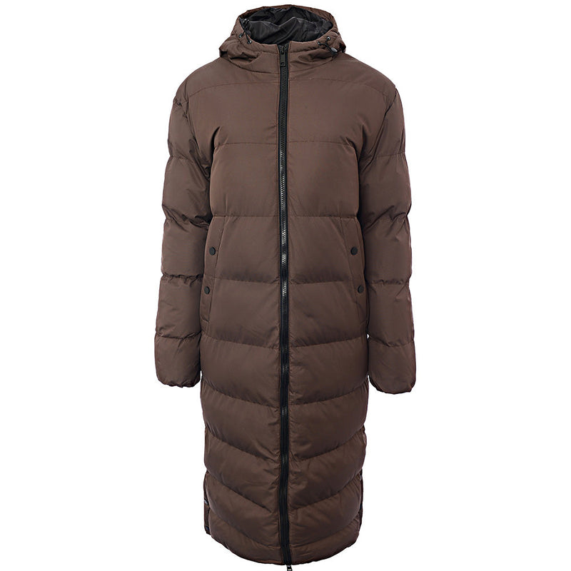 Soul Star Men's Longline Puffer Jacket with Hood