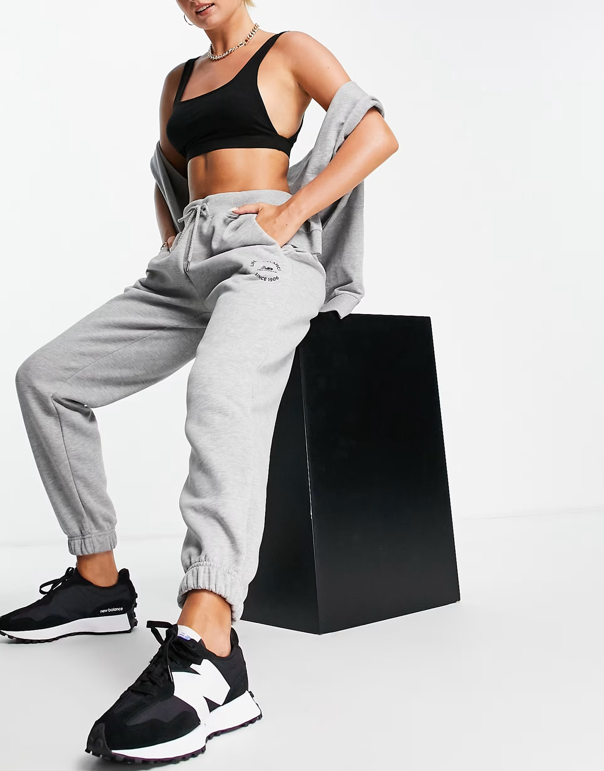 New Balance Life in Balance Joggers in Grey
