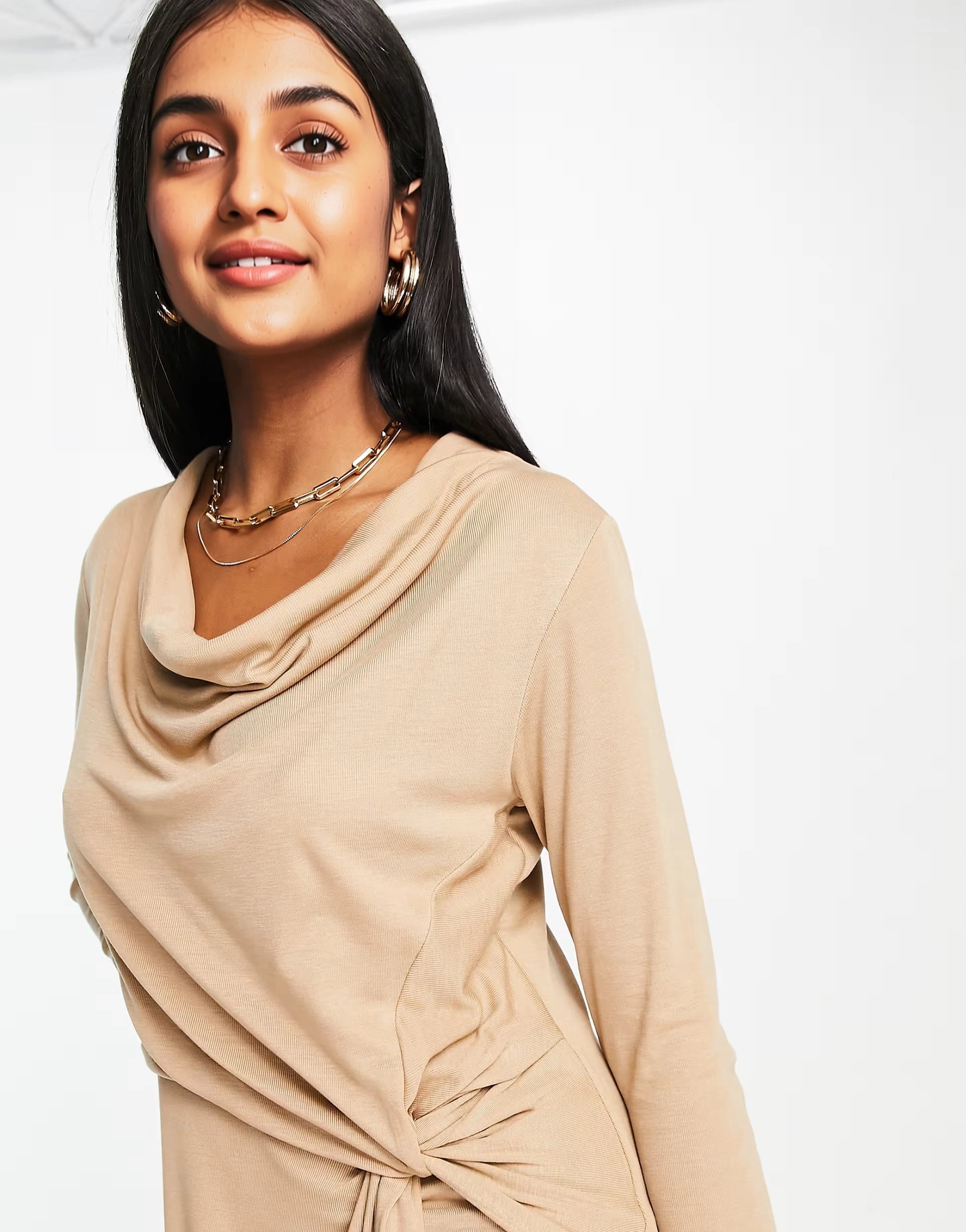 Ted Baker Womens Neyda Wrap Dress in Camel In Brown