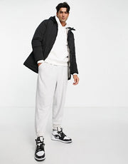 Jack & Jones Mens Core Parka With Hood In Black
