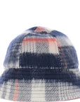 Weekday Womens Lo Recycled Brushed Check Bucket Hat in Multi