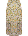 Jdy Women's Yellow Floral Print Midi Skirt