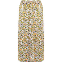 Jdy Women's Yellow Floral Print Midi Skirt