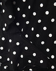 Womens I Saw It First Polka Dot Print Ruffle Hem in Black