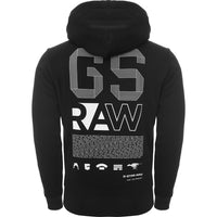 G-Star Men's Hoodie with Back Print in Black