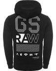 G-Star Men's Hoodie with Back Print in Black