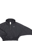 Reebok Womens Black Training Studio 1/4 Zip Woven Jacket