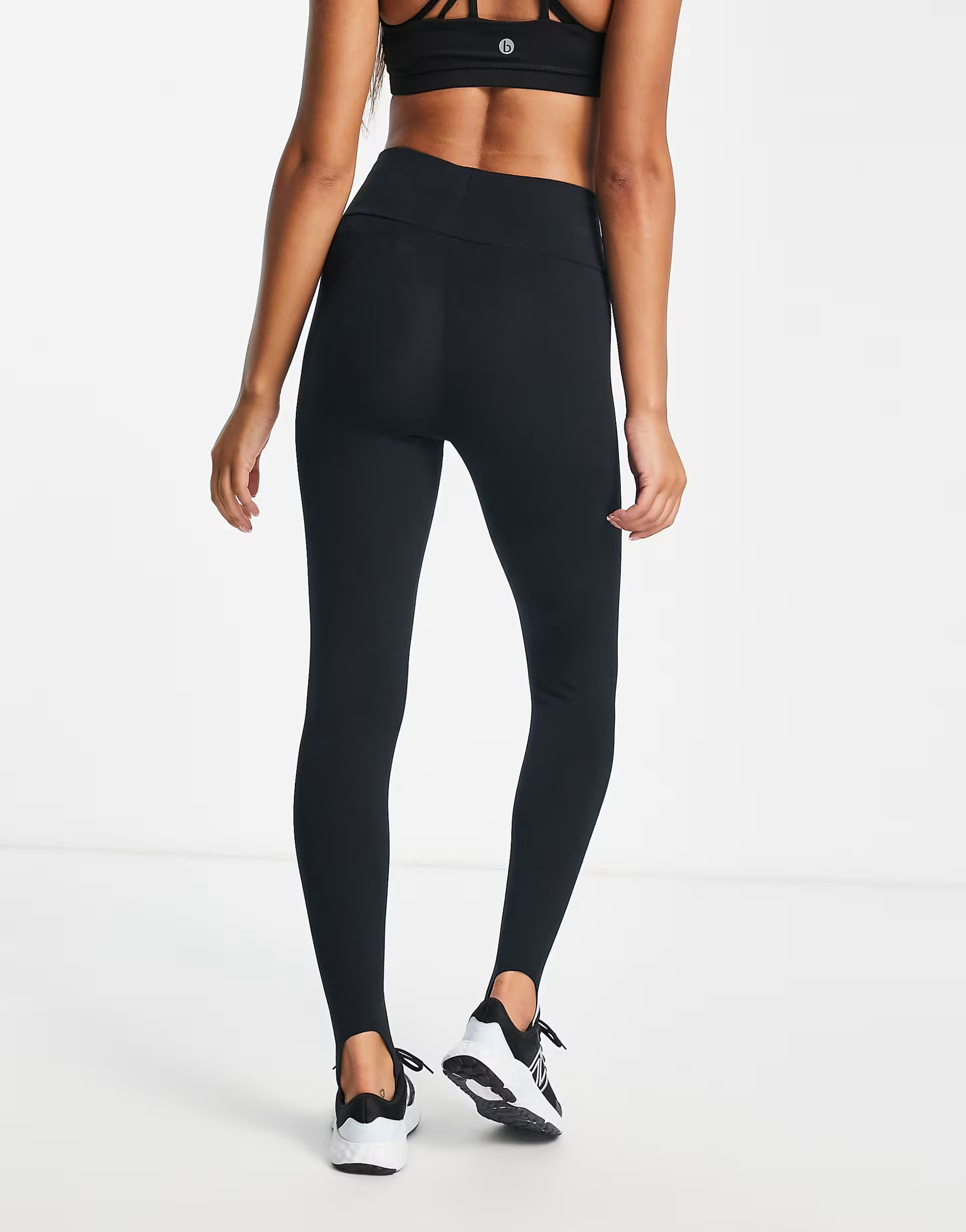 New Balance Womens Life in Balance Stirrup Leggings in Black
