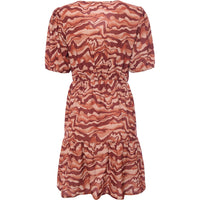 Vila Women's 70s Print Wrap Mini Dress