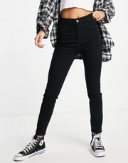Urban Revivo Womens Skinny Jeans In Black