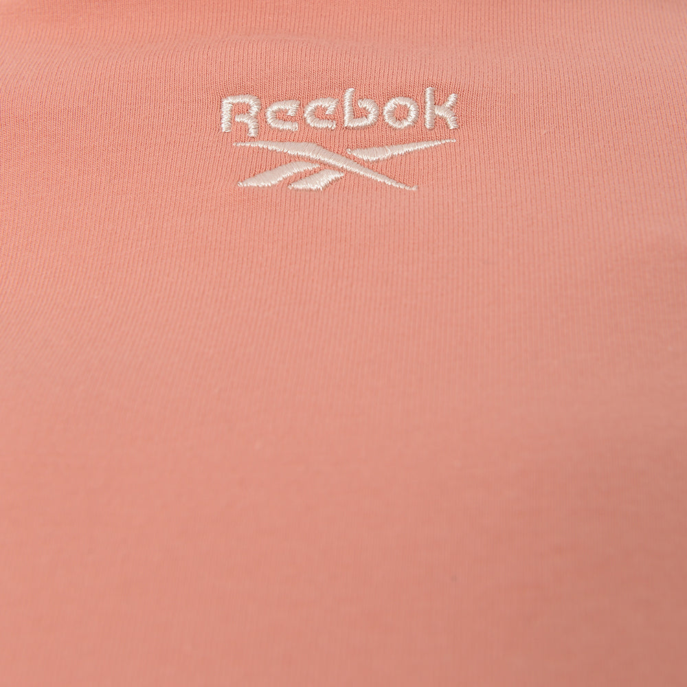 Reebok Women's Seam Detail Long Sleeve Crop Top in Pink