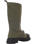 Public Desire Men's Green Lincoln Chain Rain Boots