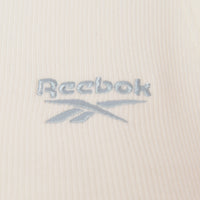 Reebok Women's White Assymetric One Shoulder Crop Top