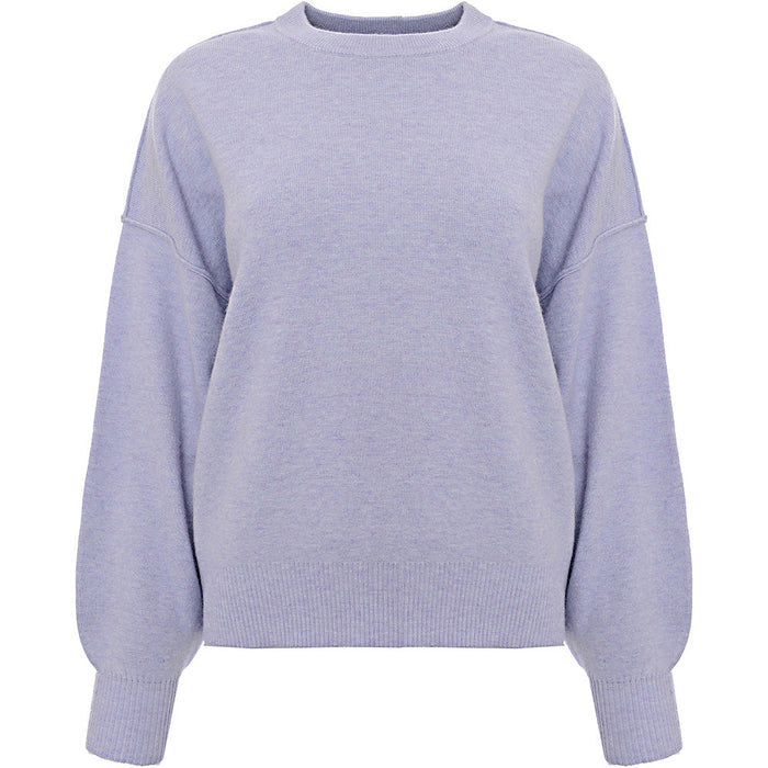 Pimkie Women's Round Neck Knit Jumper in Lilac