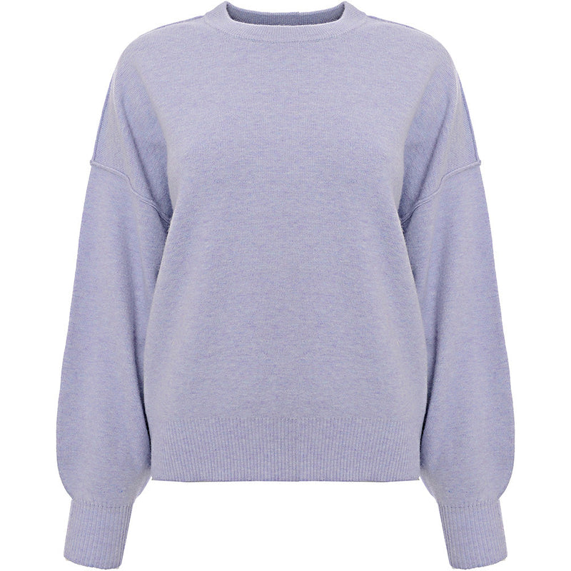 Pimkie Women's Round Neck Knit Jumper in Lilac