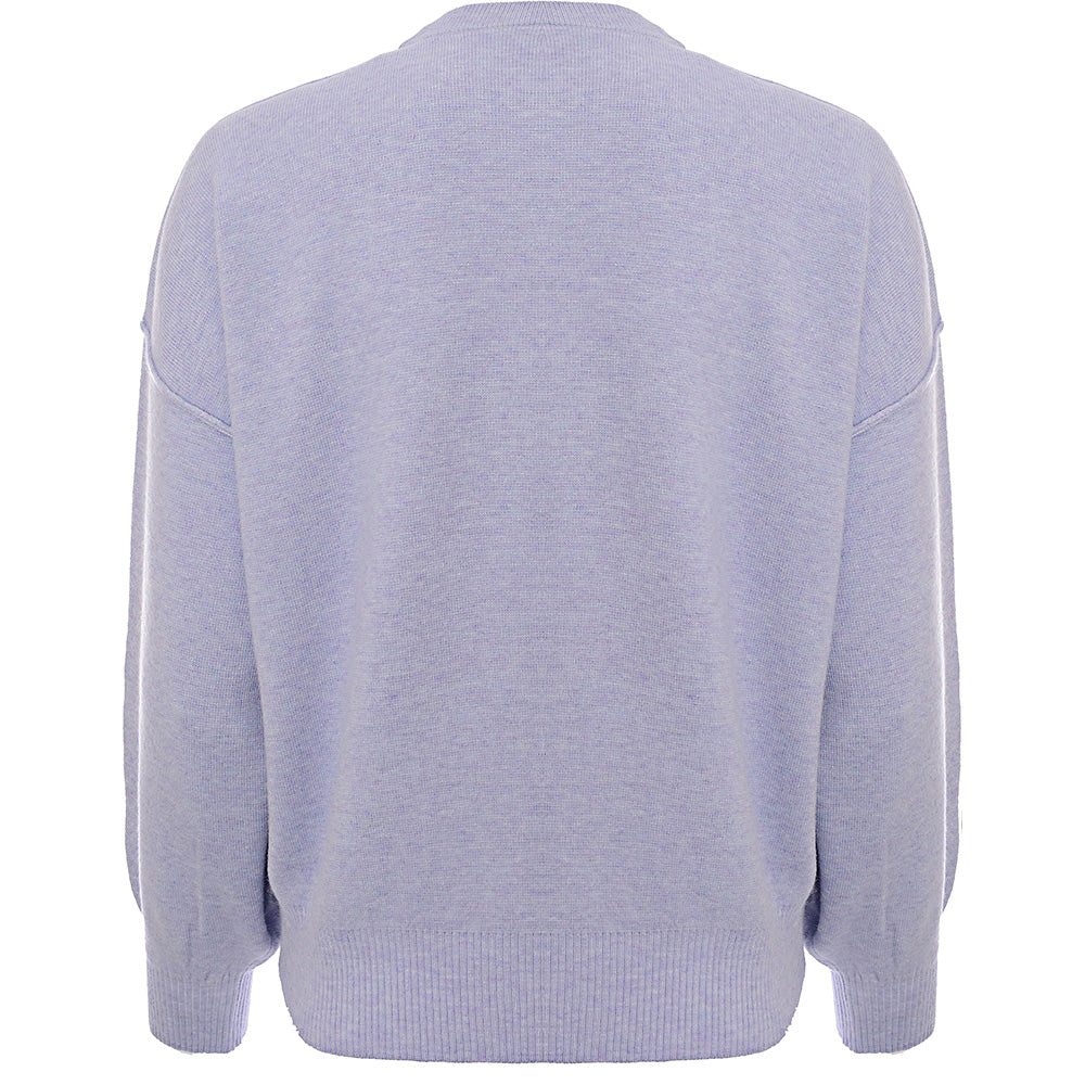 Pimkie Women's Round Neck Knit Jumper in Lilac