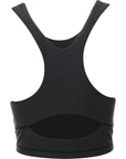 Puma Women's Dark Grey Heather Studio Luxe Yogini Crop Top