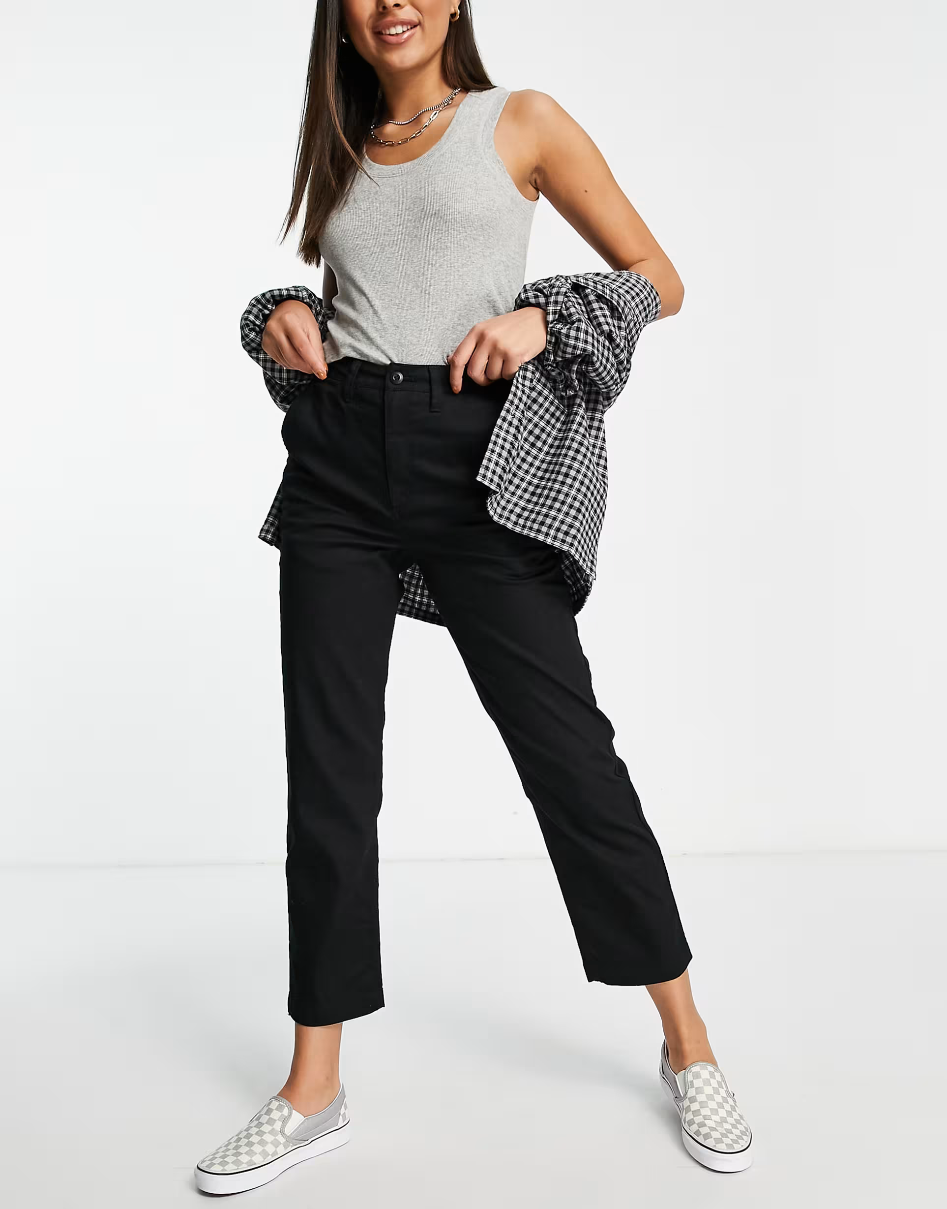 Vans Womens Authentic Chinos In Black