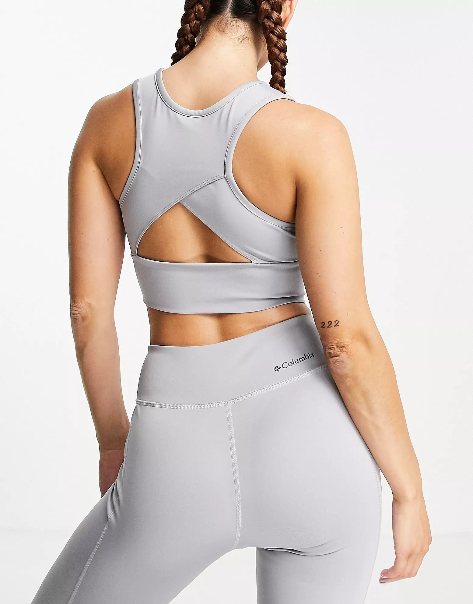Columbia Womens Training Csc Sculpt Mid Support Tank Top In Grey