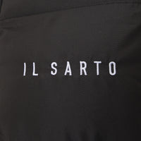 II Sarto Women's Black Longline Logo Puffer Coat