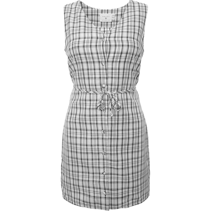 Daisy Street Womens 90S Fitted Button Front Mini Dress