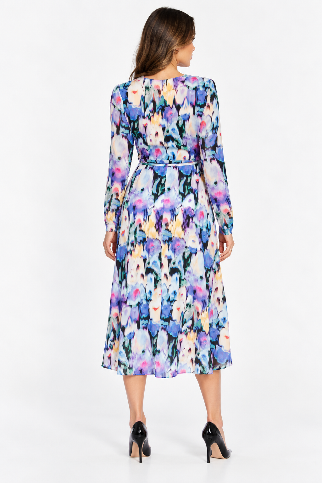 Twisted Wunder Womens Printed Wrap Dress In Multi