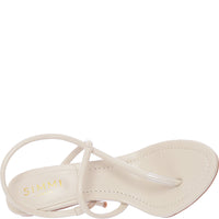 Simmi London Women's White Round Toe Heel Sandals