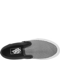 Vans Women's Black And White Sparkle Check Platform Slip-On Trainers