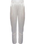 TFNC Women's Ivory Bridal Satin Trousers