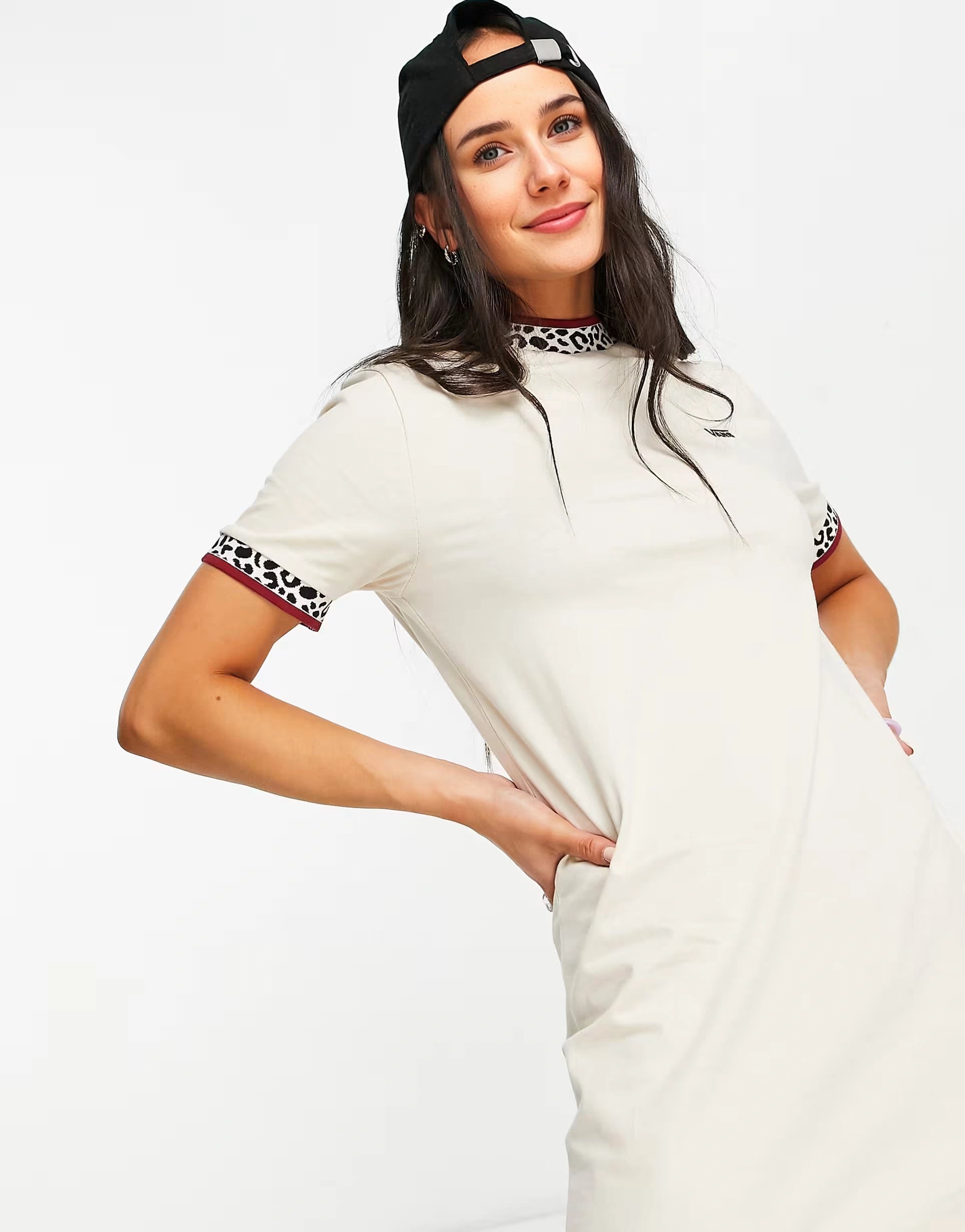 Vans Womens Wild Hi Roller Dress in Beige