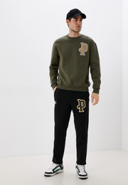 Mens Puma Varsity Logo Joggers in Black