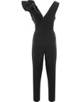 Forever New Women's Black Structured Shoulder Jumpsuit