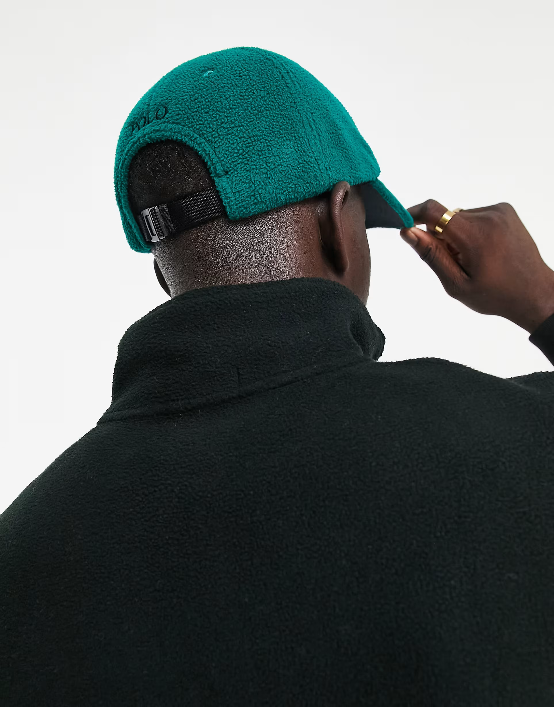 Polo Ralph Lauren Polar Fleece Cap in Green With Pony Logo