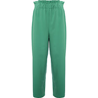 Vero Moda Women's Bright Green Tailored Dad Trousers