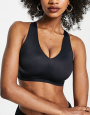 Womens Pour Moi Fuller Bust Off Duty Non-Wired Seamless Bra in Black
