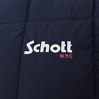 Schott Men's Navy Alabama Lightweight Square Quilt Puffer Jacket