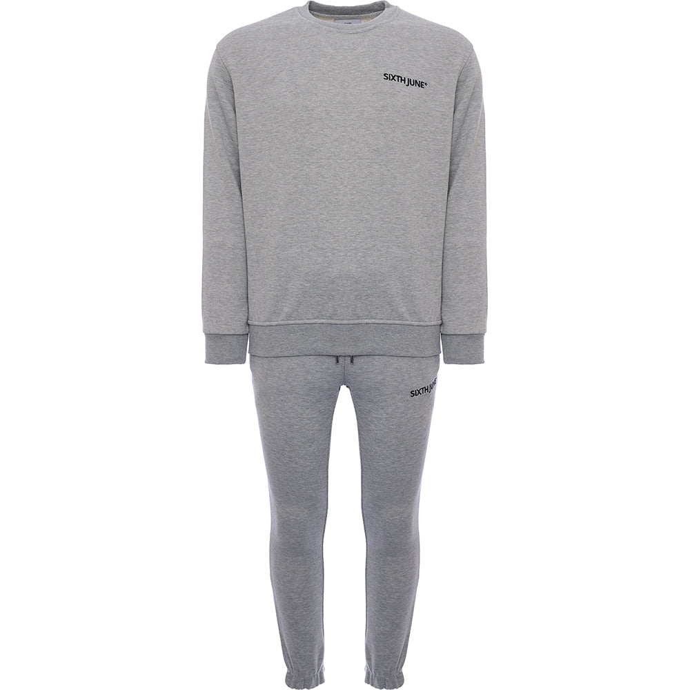 Sixth June Mens Sweat Set in Dark Grey