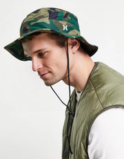 Hurley Mens Black Country Boonie Hat in Camo In Green