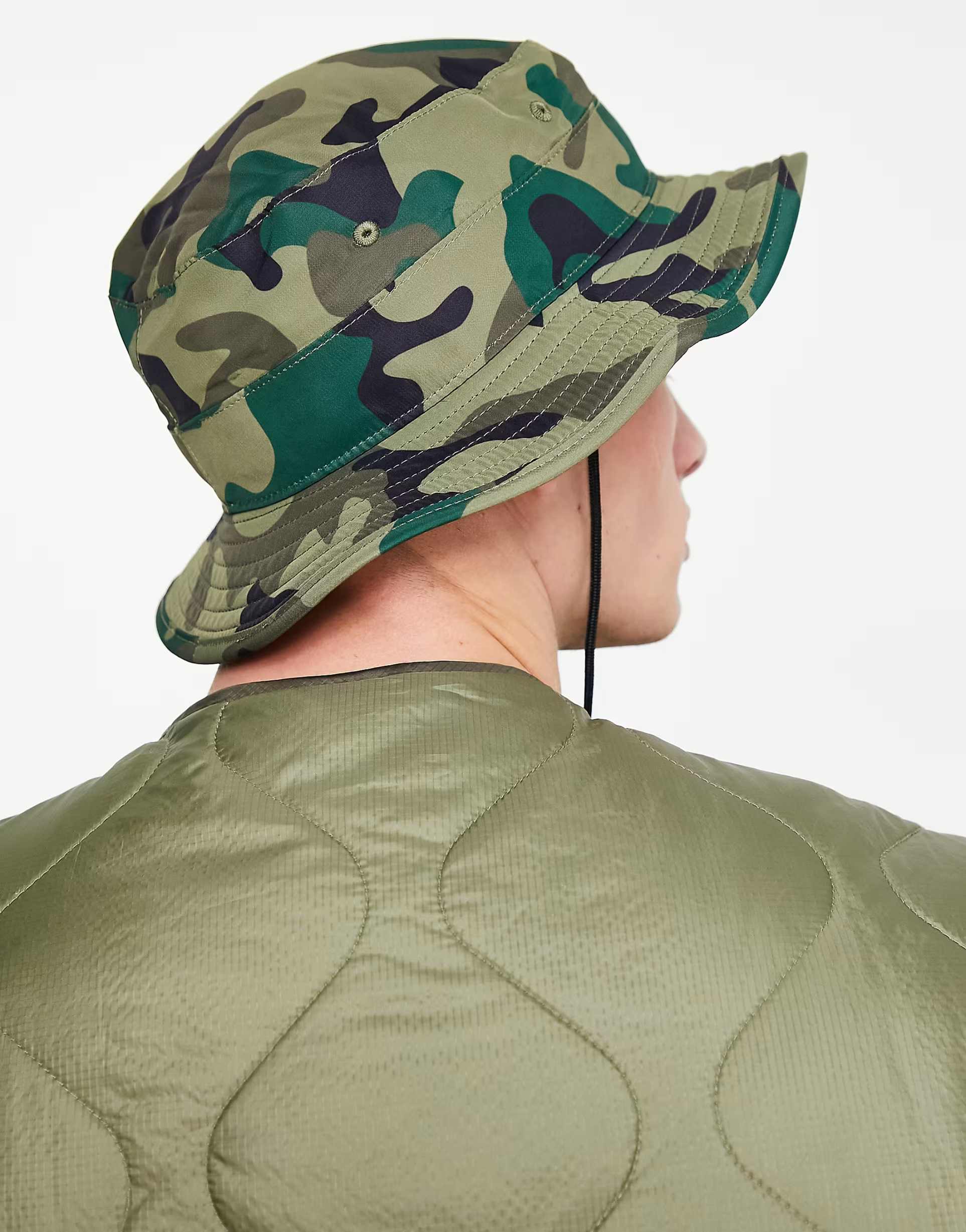 Hurley Mens Black Country Boonie Hat in Camo In Green