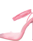 Public Desire Women's Pink Baylah Heel Shoes