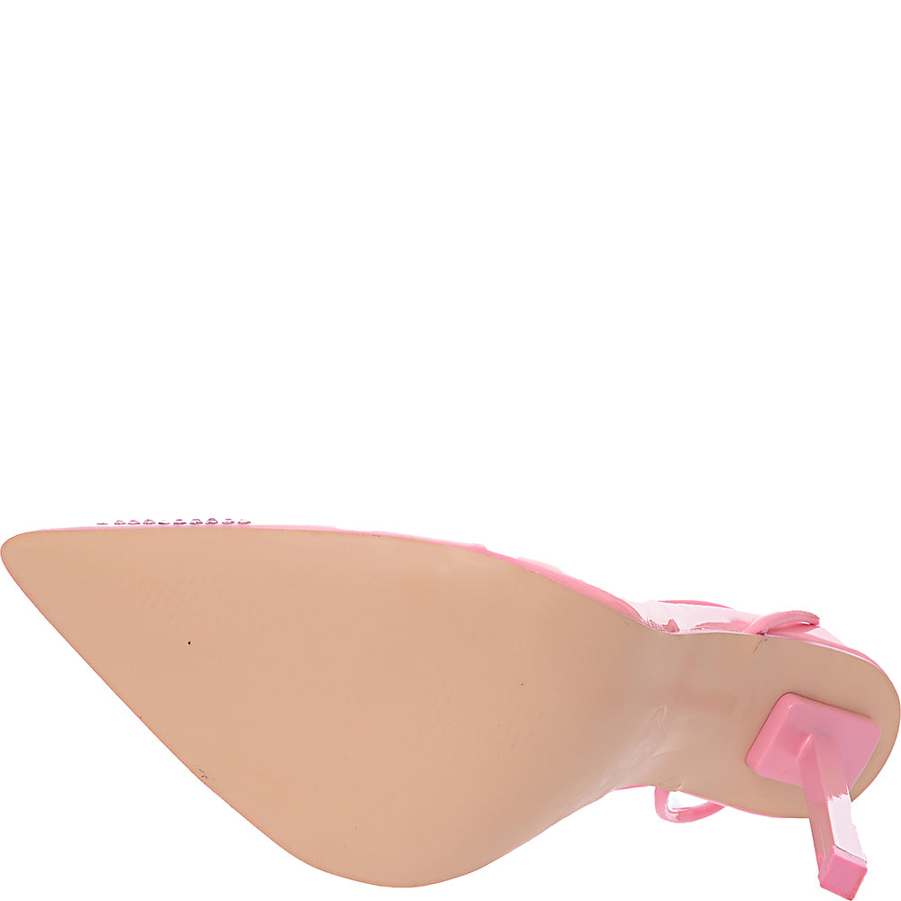 Public Desire Women&#39;s Pink Baylah Heel Shoes