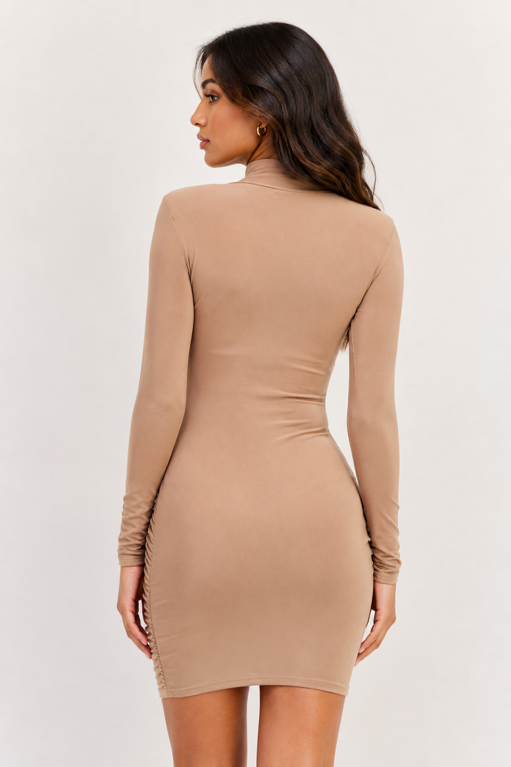 Public Desire Womens Double Layer Bodycon Mini Dress In Brown