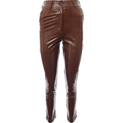 First Distraction The Label Vinyl Slim Trousers