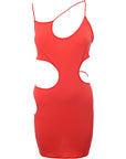 First Distraction Womens The Label Cut Out Mini in Red