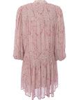 AllSaints Womens Pink Floral Drop Waist Mini Dress