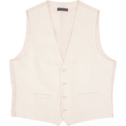 French Connection Mens Stone Slim Fit Linen Suit Waistcoat